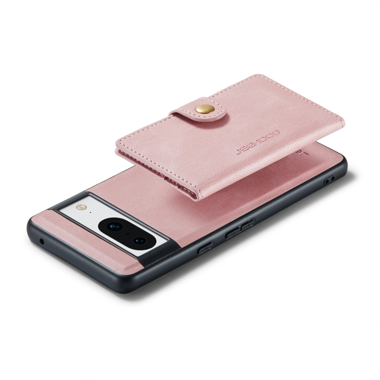 For Google Pixel 8 JEEHOOD Retro Magnetic Detachable Wallet Phone Case