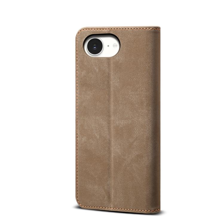 For iPhone 17e / 16e Denim Texture Casual Style Horizontal Flip Leather Case