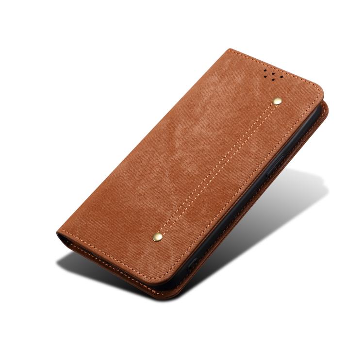 For iPhone 17e / 16e Denim Texture Casual Style Horizontal Flip Leather Case