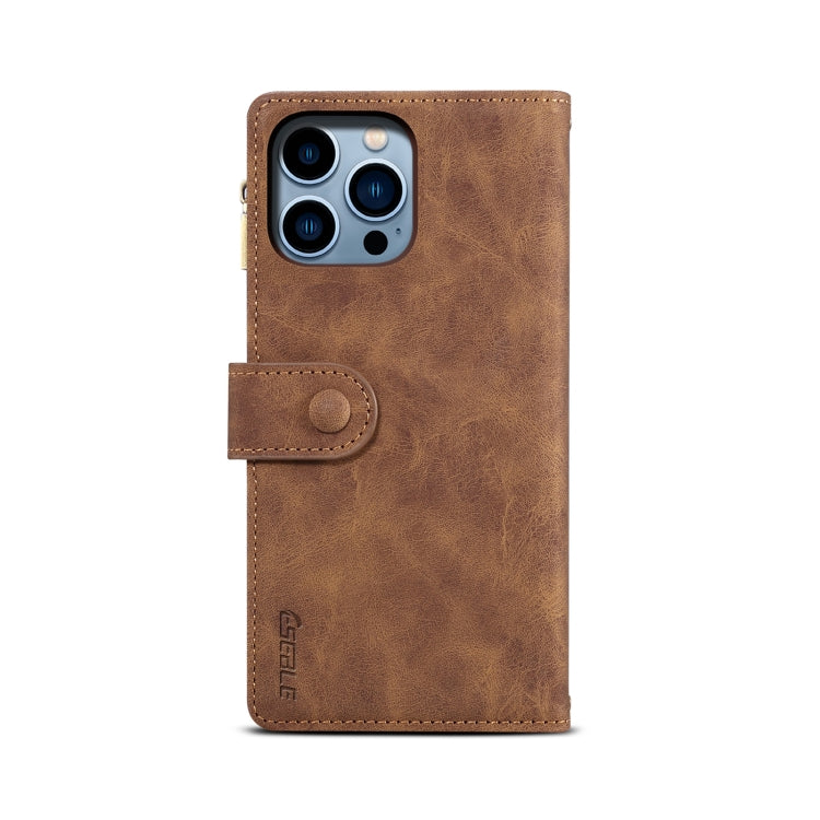 For iPhone 16 Pro Max ESEBLE Retro Frosted RFID Flip Leather Phone Case