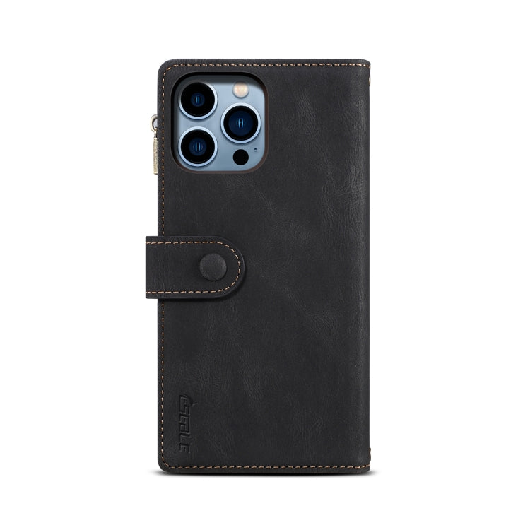 For iPhone 16 Pro ESEBLE Retro Frosted RFID Flip Leather Phone Case