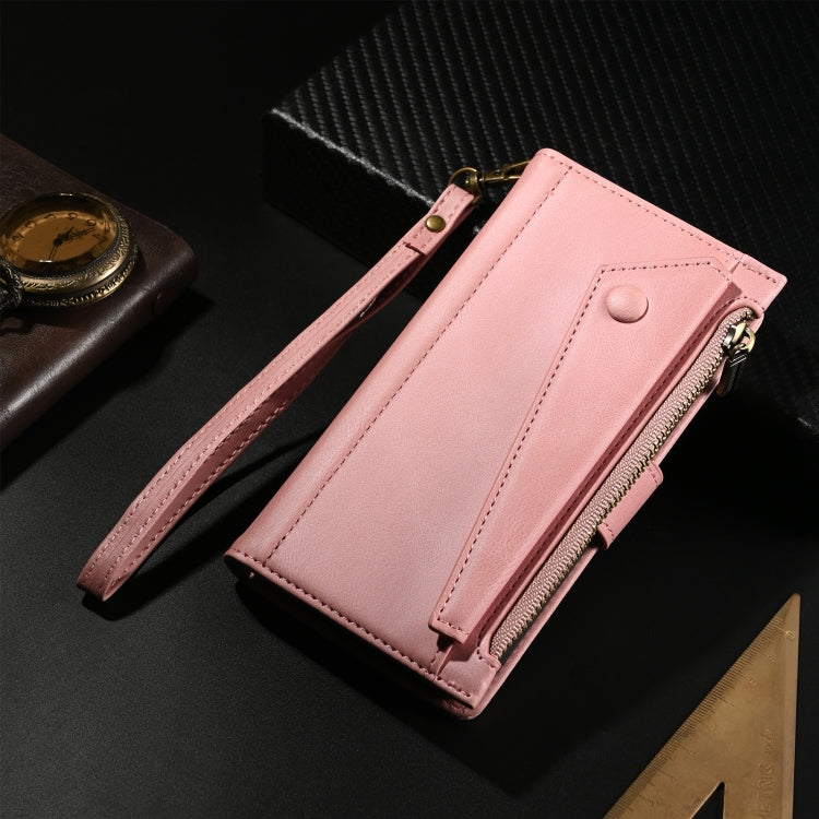 For iPhone 16 Pro ESEBLE Retro Frosted RFID Flip Leather Phone Case