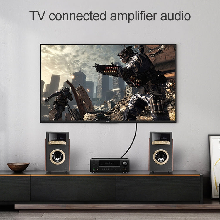 25m EMK OD2.2mm Digital Audio Optical Fiber Cable Plastic Speaker Balance Cable