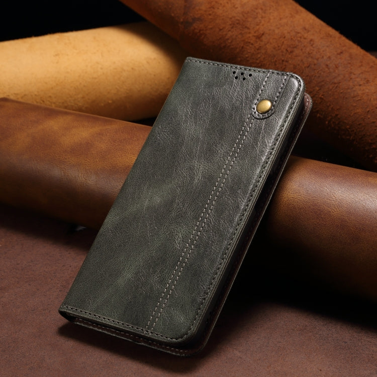For iPhone 16 Pro Oil Wax Crazy Horse Texture Leather Phone Case