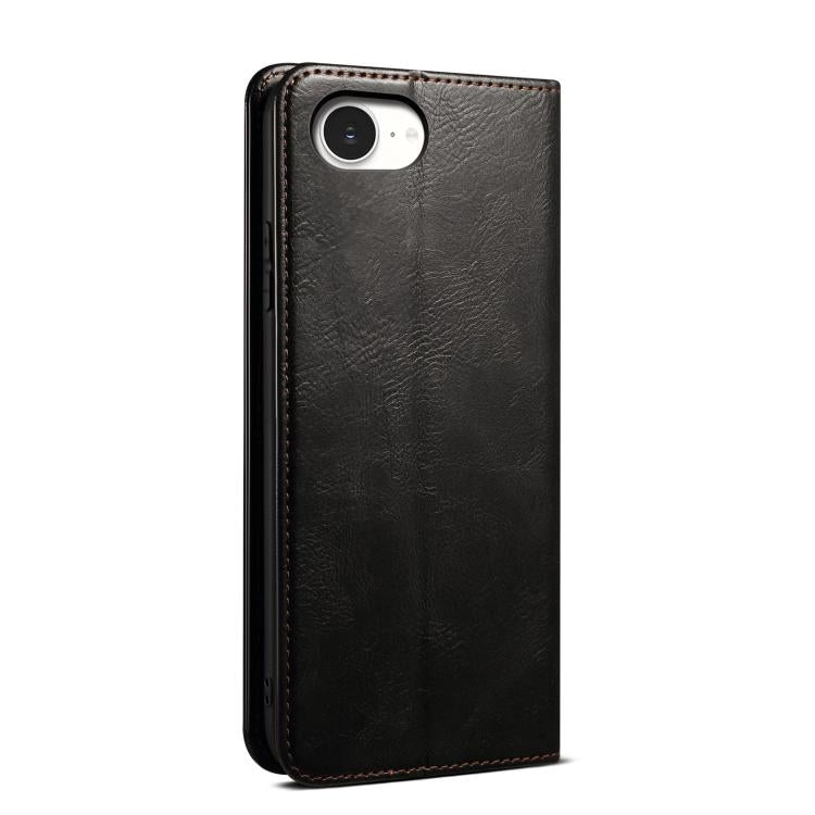 For iPhone 17e / 16e Oil Wax Crazy Horse Texture Leather Phone Case