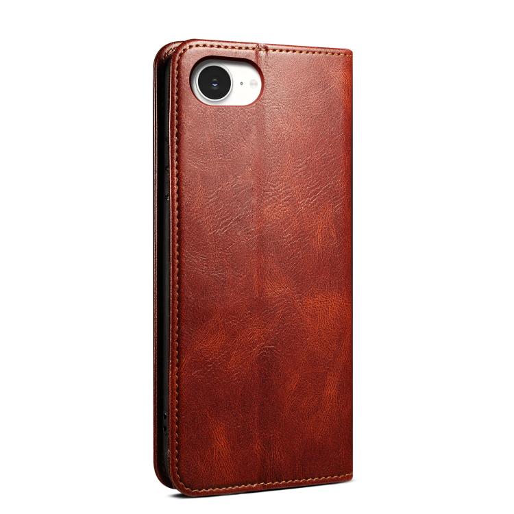 For iPhone 17e / 16e Oil Wax Crazy Horse Texture Leather Phone Case