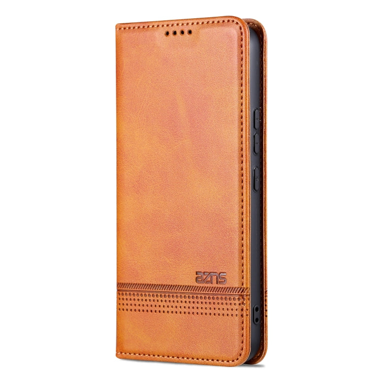 For Samsung Galaxy S23 FE 5G AZNS Magnetic Calf Texture Flip Leather Phone Case