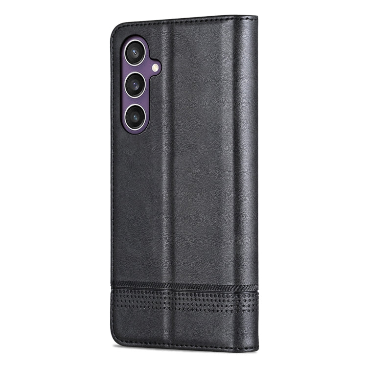 For Samsung Galaxy S24+ 5G AZNS Magnetic Calf Texture Flip Leather Phone Case
