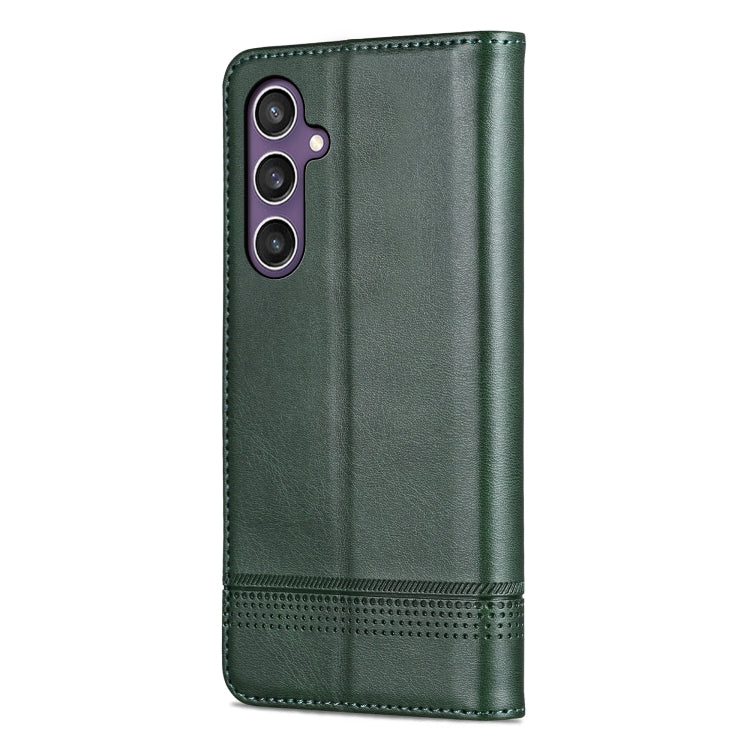 For Samsung Galaxy S24+ 5G AZNS Magnetic Calf Texture Flip Leather Phone Case
