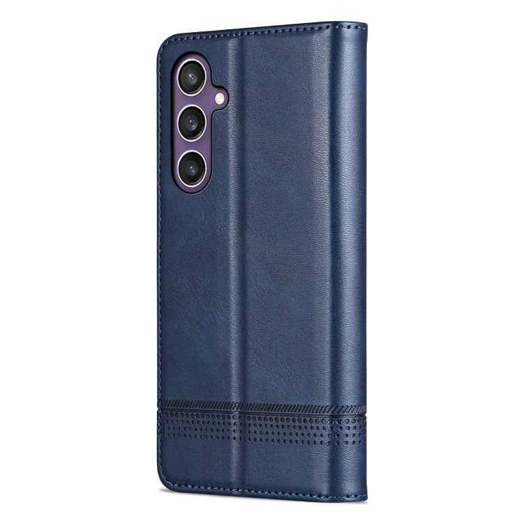 For Samsung Galaxy S24+ 5G AZNS Magnetic Calf Texture Flip Leather Phone Case