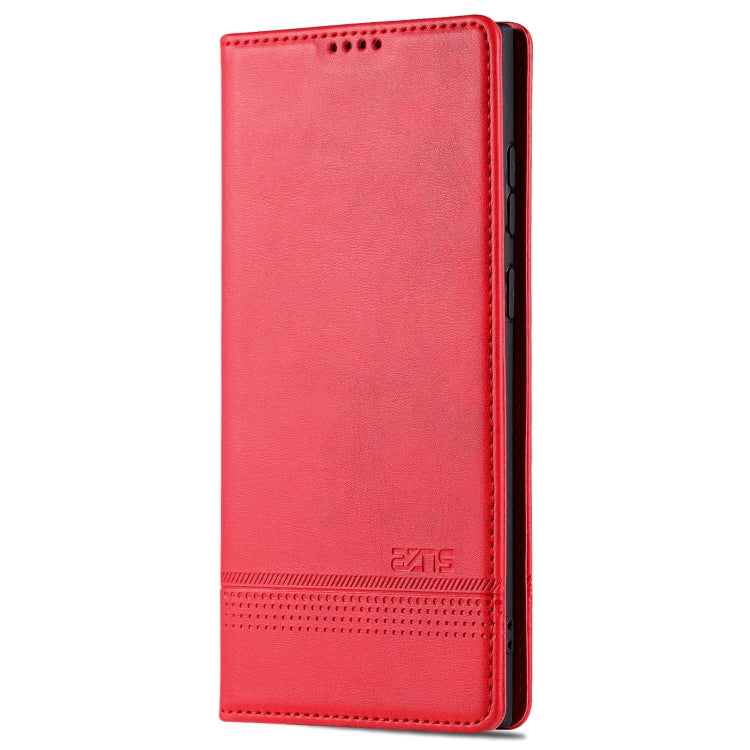For Samsung Galaxy S24 Ultra 5G AZNS Magnetic Calf Texture Flip Leather Phone Case