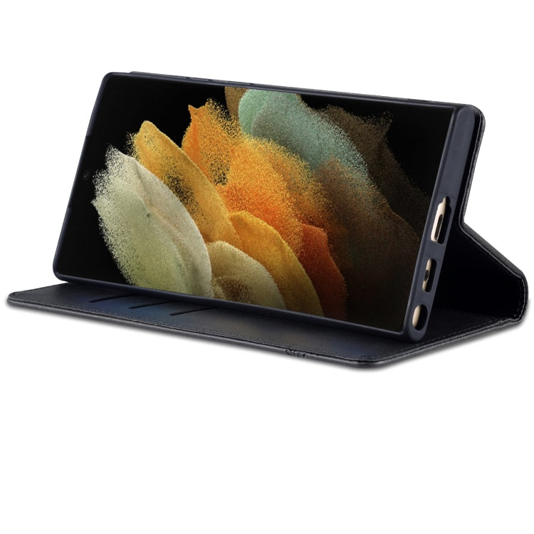For Samsung Galaxy S24 Ultra 5G AZNS Magnetic Calf Texture Flip Leather Phone Case