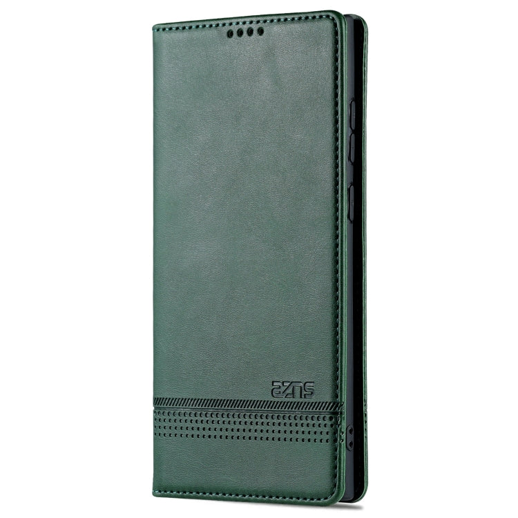 For Samsung Galaxy S24 Ultra 5G AZNS Magnetic Calf Texture Flip Leather Phone Case