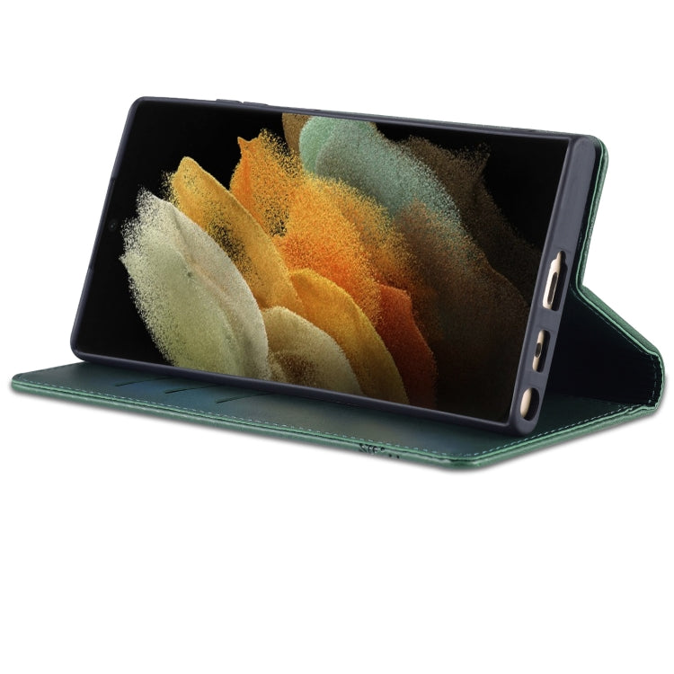 For Samsung Galaxy S24 Ultra 5G AZNS Magnetic Calf Texture Flip Leather Phone Case