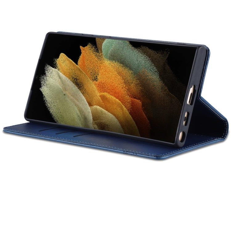 For Samsung Galaxy S24 Ultra 5G AZNS Magnetic Calf Texture Flip Leather Phone Case