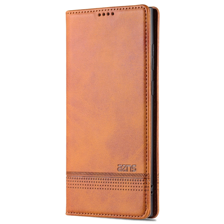 For Samsung Galaxy S24 Ultra 5G AZNS Magnetic Calf Texture Flip Leather Phone Case