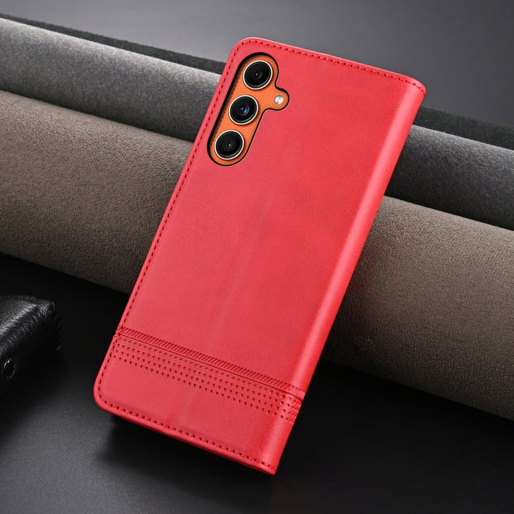 For Samsung Galaxy C55/M55 AZNS Magnetic Calf Texture Flip Leather Phone Case