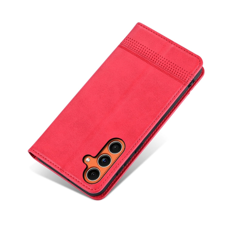 For Samsung Galaxy C55/M55 AZNS Magnetic Calf Texture Flip Leather Phone Case