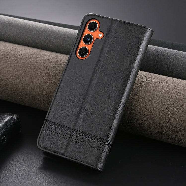 For Samsung Galaxy C55/M55 AZNS Magnetic Calf Texture Flip Leather Phone Case