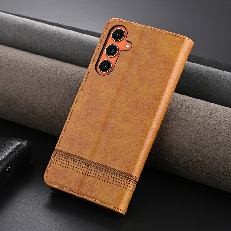 For Samsung Galaxy C55/M55 AZNS Magnetic Calf Texture Flip Leather Phone Case