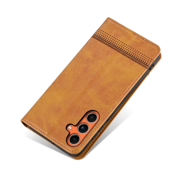 For Samsung Galaxy C55/M55 AZNS Magnetic Calf Texture Flip Leather Phone Case