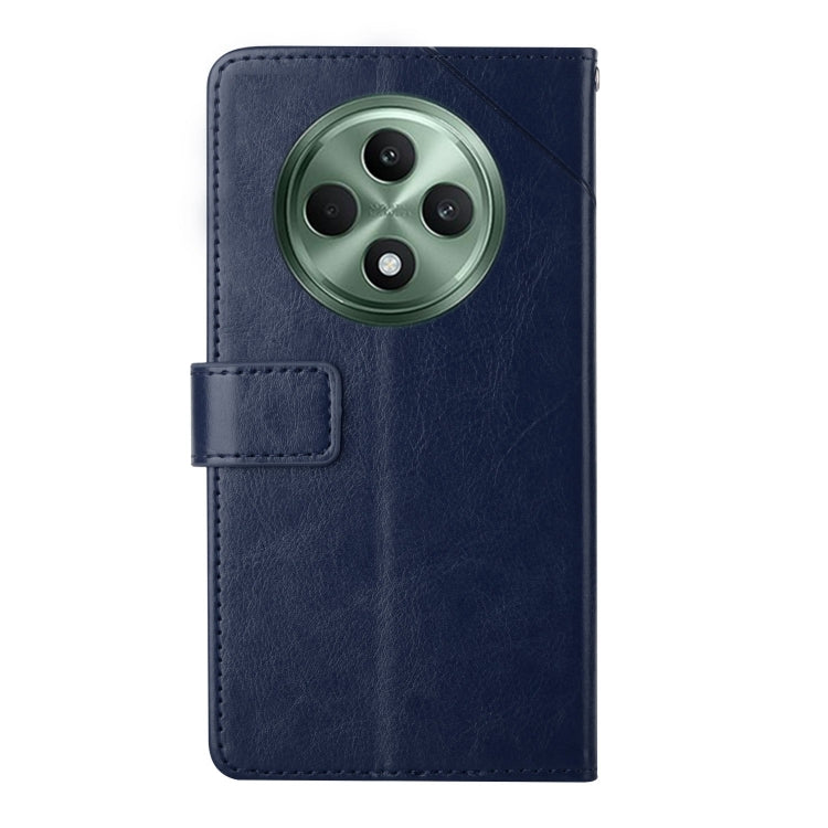 For OPPO Reno12 F 5G Global Y-shaped Pattern Flip Leather Phone Case