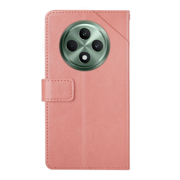 For OPPO Reno12 F 5G Global Y-shaped Pattern Flip Leather Phone Case