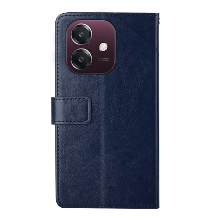 For OPPO A3x India Y-shaped Pattern Flip Leather Phone Case
