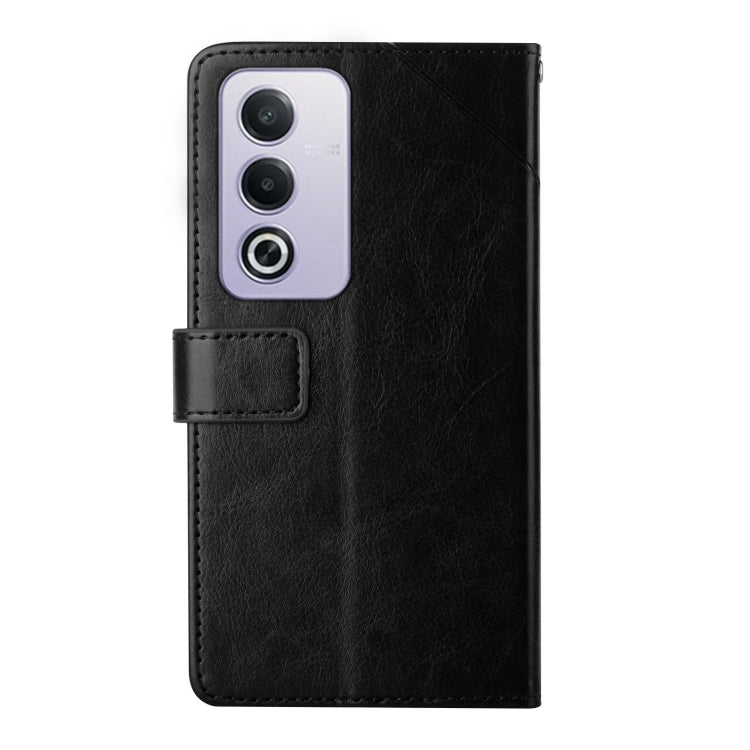 For OPPO A80 EU / A3 Pro Global Y-shaped Pattern Flip Leather Phone Case