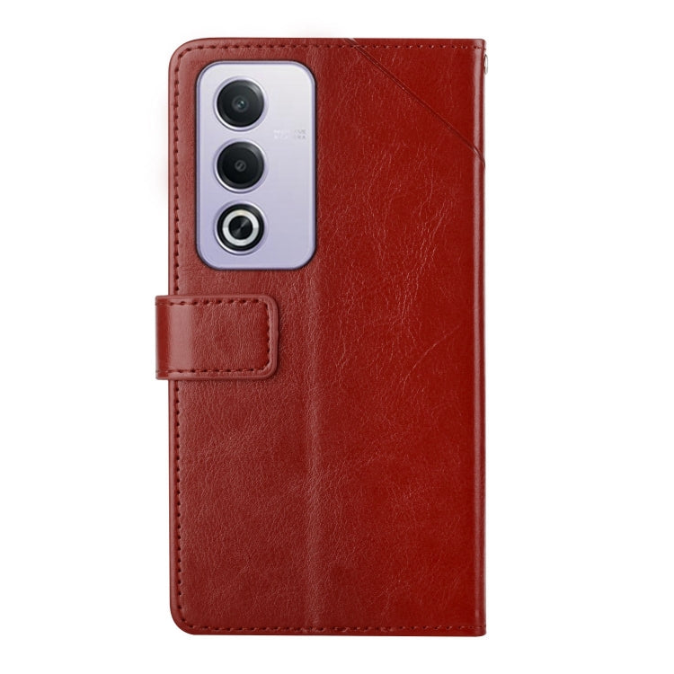For OPPO A80 EU / A3 Pro Global Y-shaped Pattern Flip Leather Phone Case