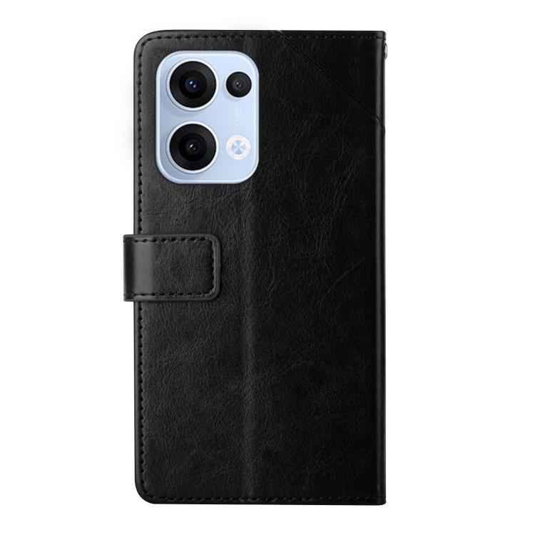 For OPPO Reno13 Global Y-shaped Pattern Flip Leather Phone Case