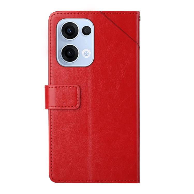 For OPPO Reno13 Global Y-shaped Pattern Flip Leather Phone Case