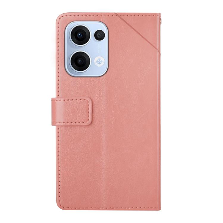For OPPO Reno13 Global Y-shaped Pattern Flip Leather Phone Case