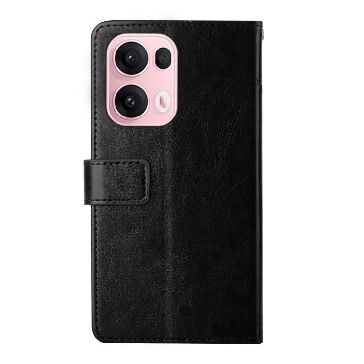 For OPPO Reno13 Pro Global Y-shaped Pattern Flip Leather Phone Case
