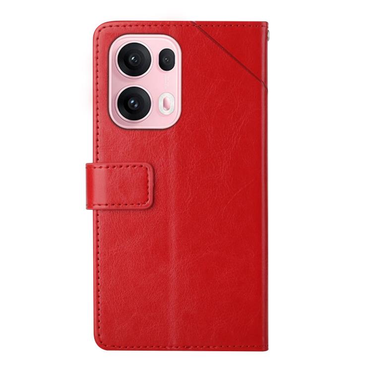 For OPPO Reno13 Pro Global Y-shaped Pattern Flip Leather Phone Case