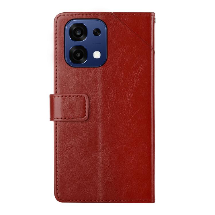 For OPPO A6 Pro 4G / 5G Global Y-shaped Pattern Flip Leather Phone Case