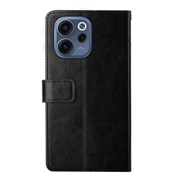 For OPPO Reno15 F 5G Global Y-shaped Pattern Flip Leather Phone Case
