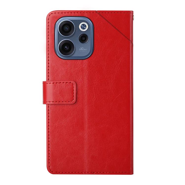 For OPPO Reno15 F 5G Global Y-shaped Pattern Flip Leather Phone Case