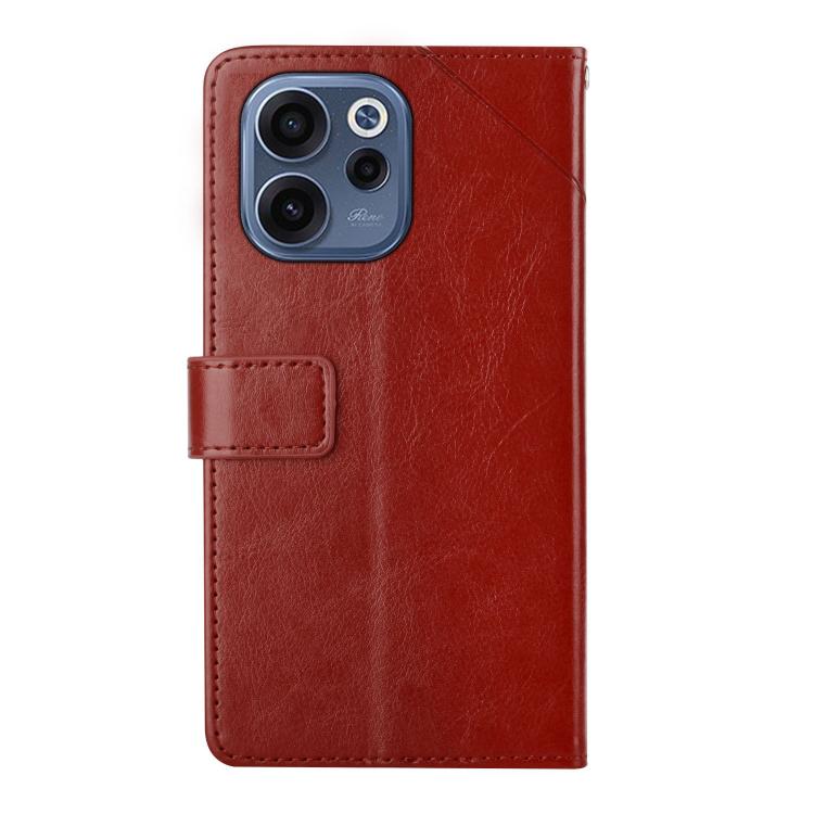 For OPPO Reno15 F 5G Global Y-shaped Pattern Flip Leather Phone Case