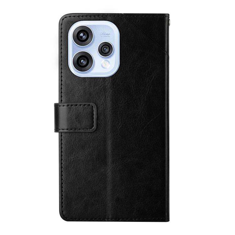 For OPPO Reno15 5G Global Y-shaped Pattern Flip Leather Phone Case