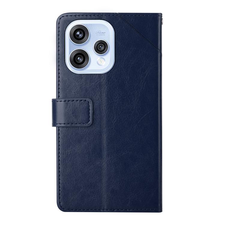 For OPPO Reno15 5G Global Y-shaped Pattern Flip Leather Phone Case