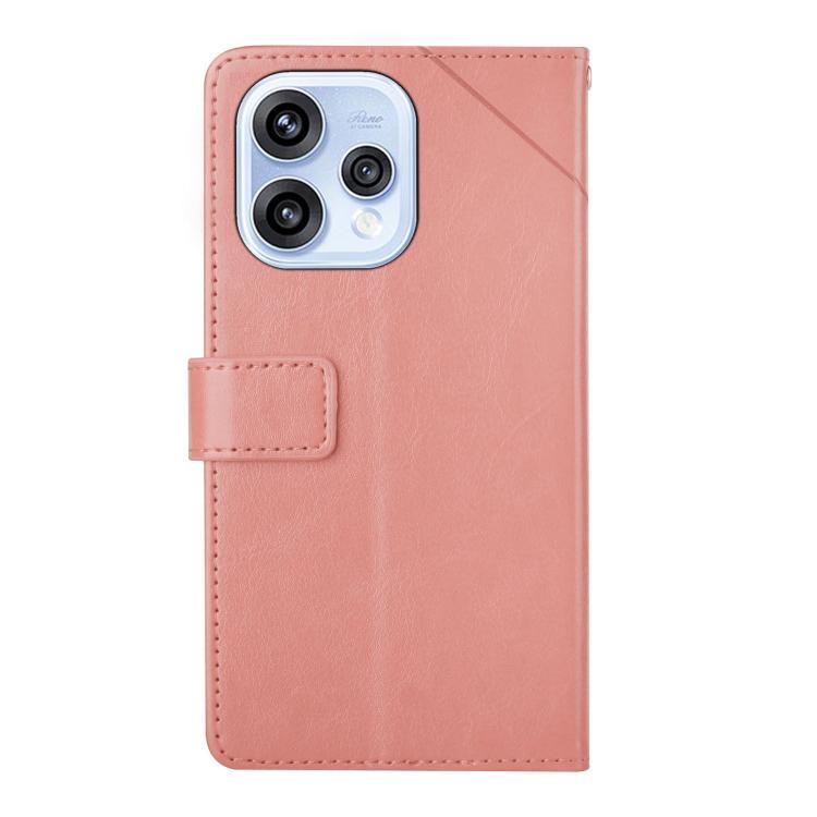 For OPPO Reno15 5G Global Y-shaped Pattern Flip Leather Phone Case