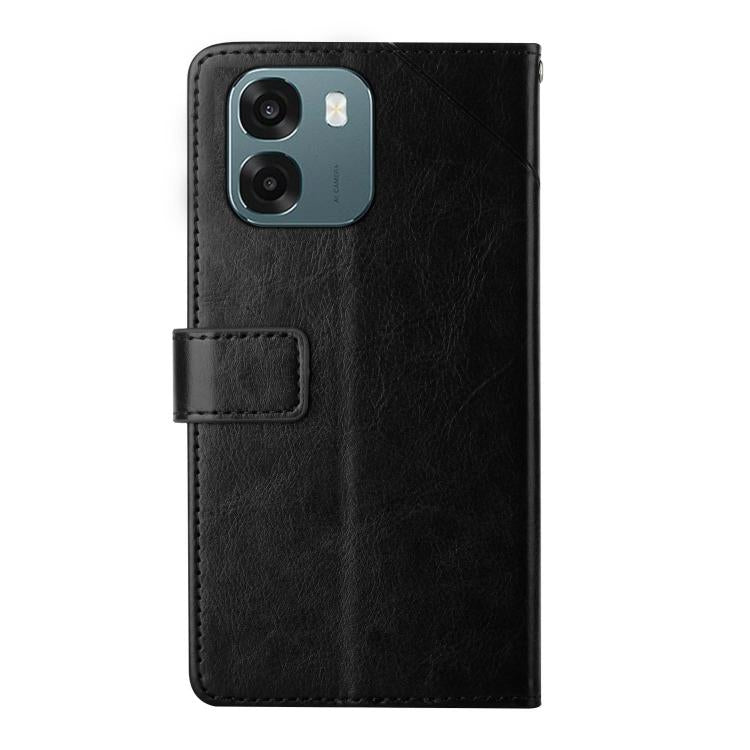 For OPPO A6 5G Global / A6x 5G Global Y-shaped Pattern Flip Leather Phone Case