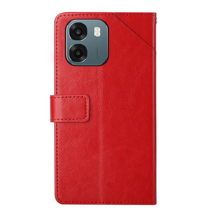 For OPPO A6 5G Global / A6x 5G Global Y-shaped Pattern Flip Leather Phone Case