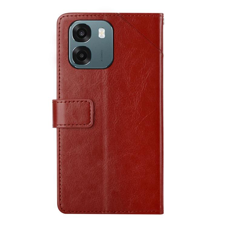 For OPPO A6 5G Global / A6x 5G Global Y-shaped Pattern Flip Leather Phone Case
