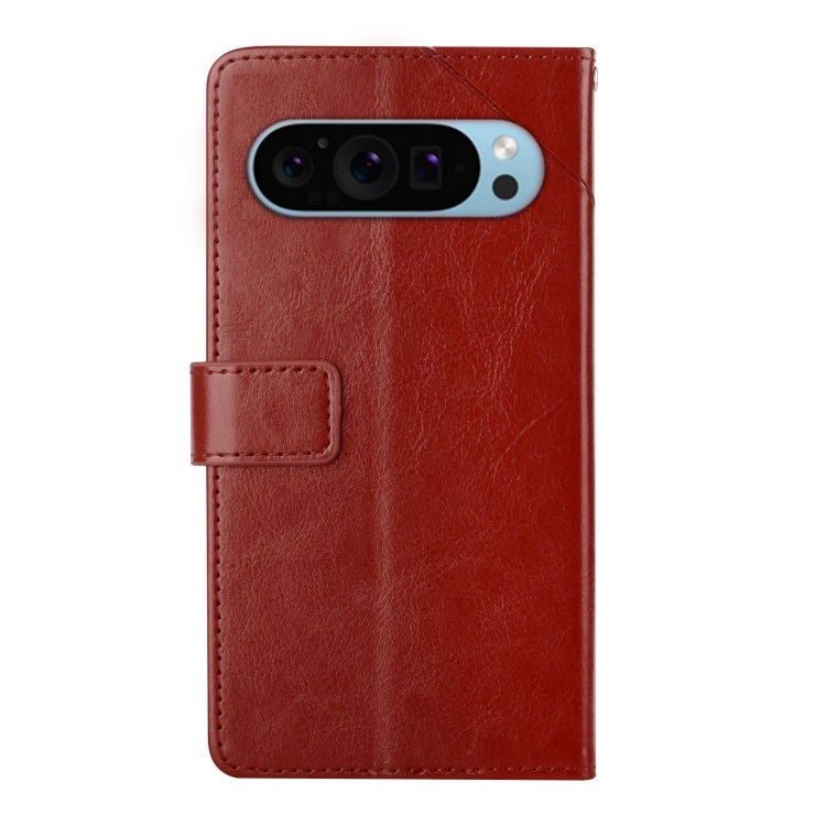 For Google Pixel 9 Pro XL Y-shaped Pattern Flip Leather Phone Case