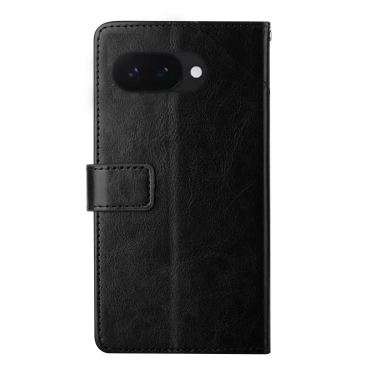 For Google Pixel 9a Y-shaped Pattern Flip Leather Phone Case