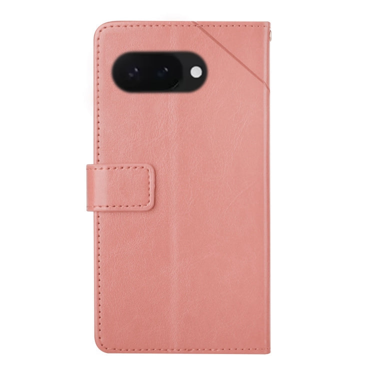 For Google Pixel 9a Y-shaped Pattern Flip Leather Phone Case