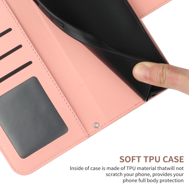 For OPPO Reno12 Pro 5G Global Skin Feel Sun Flower Embossed Flip Leather Phone Case with Lanyard