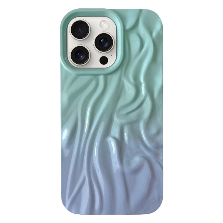 For iPhone 15 Pro Max Wrinkle Gradient Oily Feel TPU Phone Case